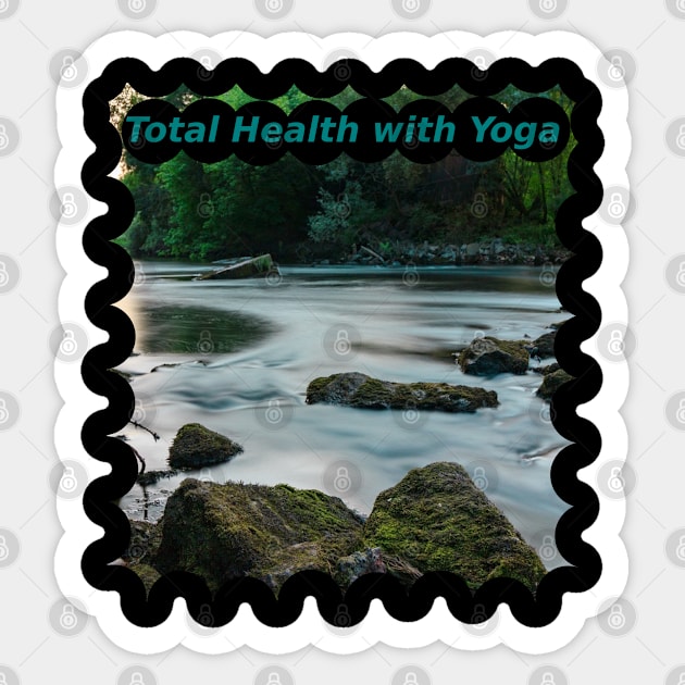 Total Health with Yoga Sticker by Mohammad Ibne Ayub